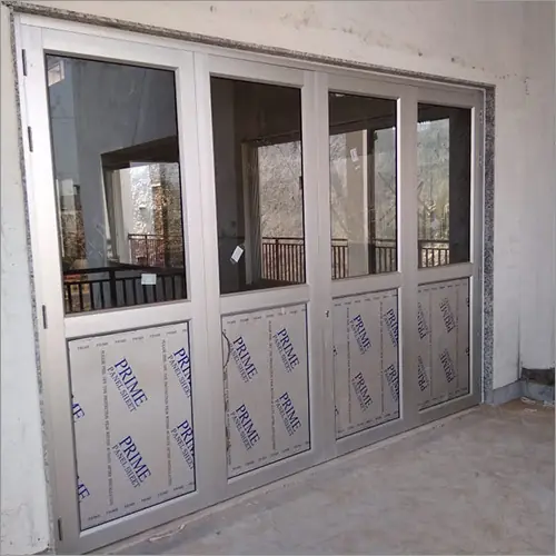 Aluminium partition with glazing – Aluminium Partition by Varnika Furnitures and Aluminium Works, Lucknow