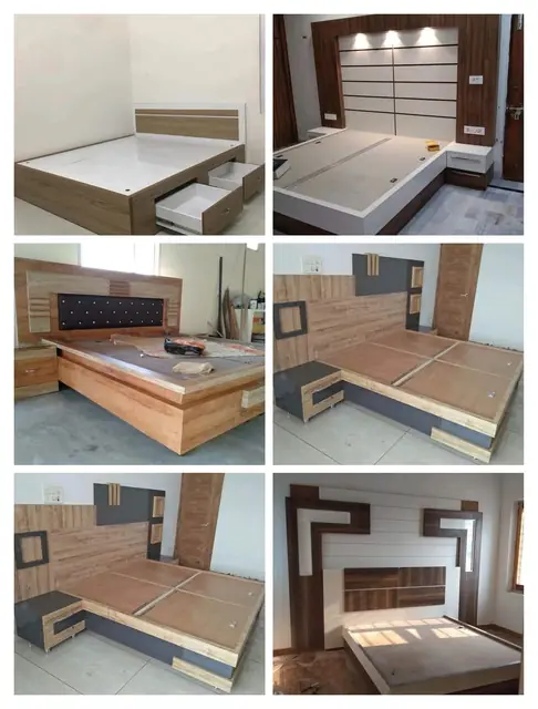 Hydraulic storage bed designs – Bed by Varnika Furnitures and Aluminium Works, Lucknow