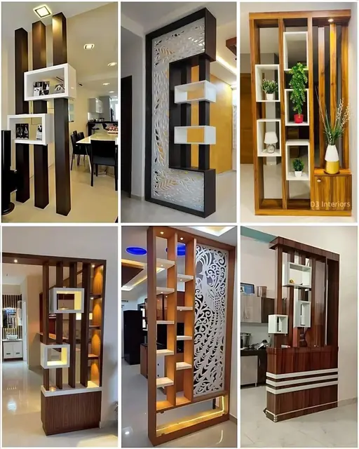 Room divider and partition shelves – Living, Dining & Study by Varnika Furnitures and Aluminium Works, Lucknow