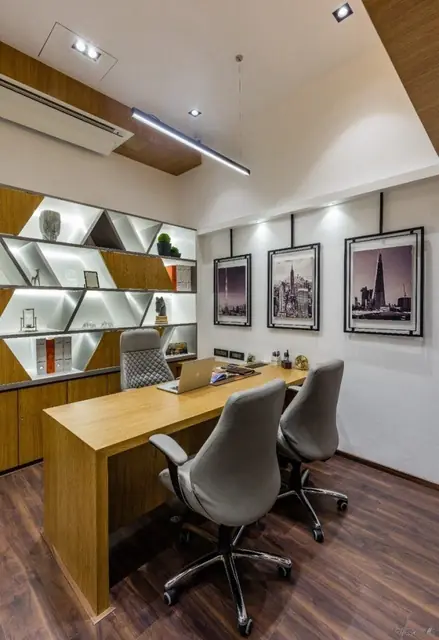 Executive cabin with display wall – Office Furniture by Varnika Furnitures and Aluminium Works, Lucknow